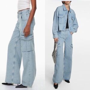 Agolde Minka Wide Leg Cargo Jeans Sz 26